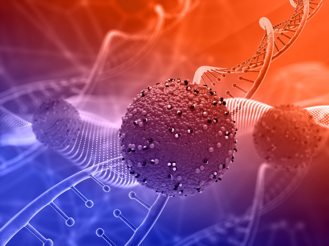 Macro view of cell-signaling vesicles used in exosome therapy at RegenOrtho Palm Beach
