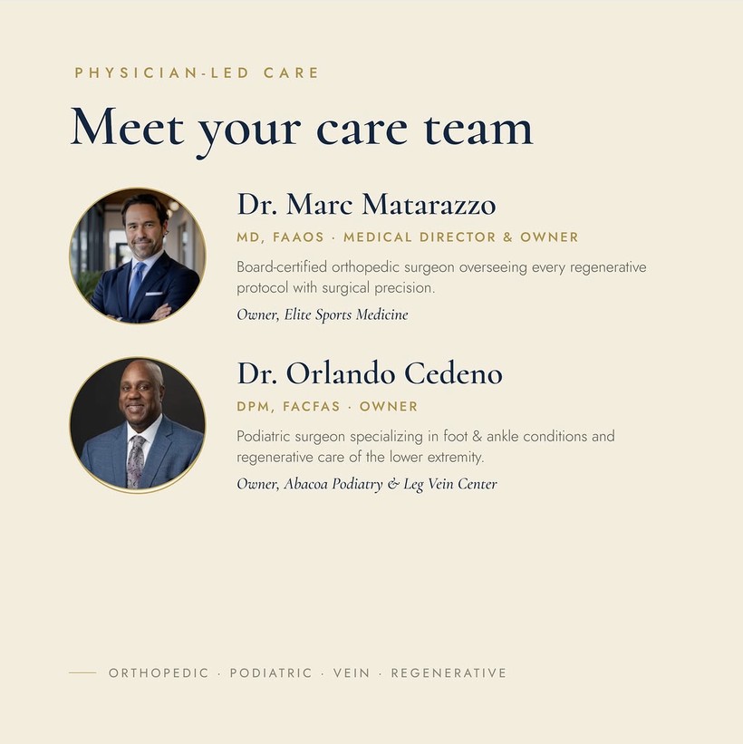 Meet your care team — Dr. Matarazzo and Dr. Cedeno
