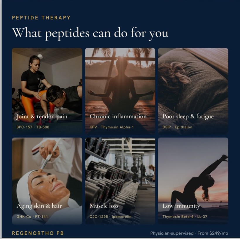What peptide therapy can do for you — physician-supervised protocols